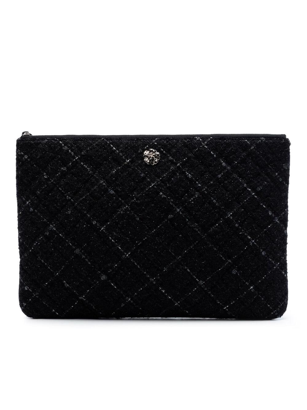 Chanel Large Quilted Tweed And Lambskin #346377C86B